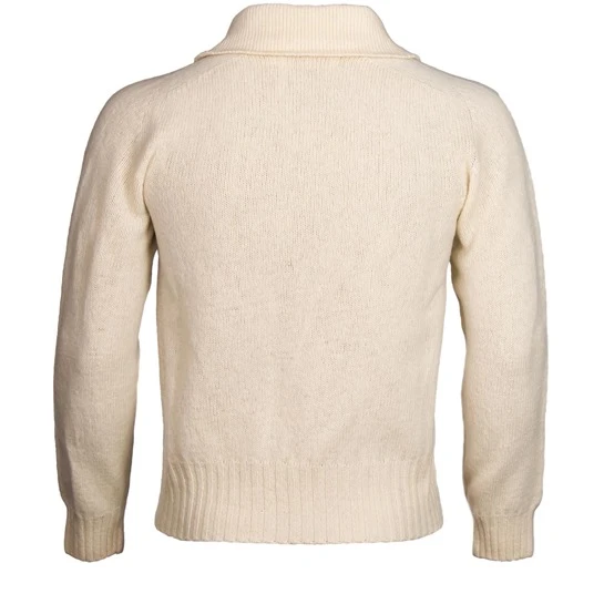 1920's Eton Collared Sports Sweater: Cream 2 1920's Eton Collared Sports Sweater: Cream - Image 2