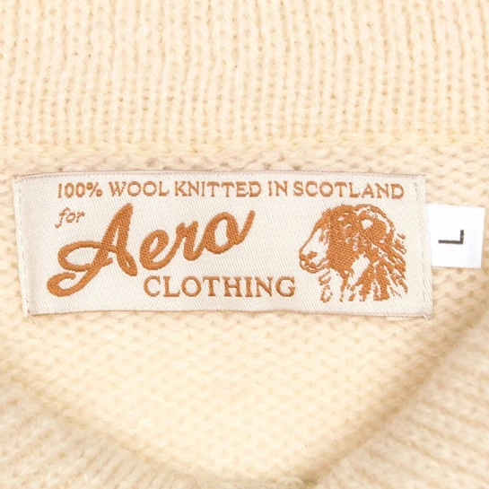 1920's Eton Collared Sports Sweater: Cream 5 1920's Eton Collared Sports Sweater: Cream - Image 5