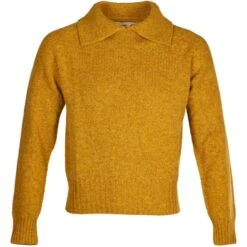 1920's Eton Collared Sports Sweater: Mustard
