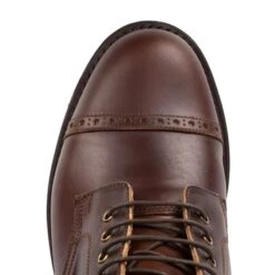 1920s Town Boots (Danite Sole): Brown -Aero Leathers 1920s town boots danite sole brown 4