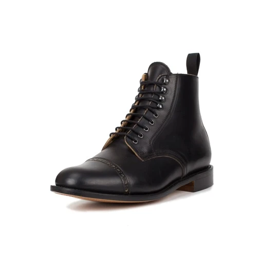 1920s Town Boots (Leather Sole): Black 1 1920s Town Boots (Leather Sole): Black