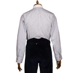 Aero CC41 Flannel Cotton Collarless Shirt -Aero Leathers aero cc41 flannel cotton collarless shirt 2