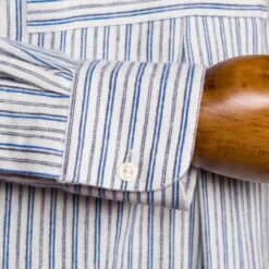 Aero CC41 Flannel Cotton Collarless Shirt -Aero Leathers aero cc41 flannel cotton collarless shirt 5