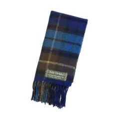 Aero/Lochcarron Tartan Wool Scarf: Buchanan Blue