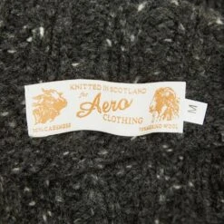 Cashmere & Merino 'Cairngorm' Ski Sweater: Anthracite -Aero Leathers cashmere merino cairngorm ski sweater anthracite 4