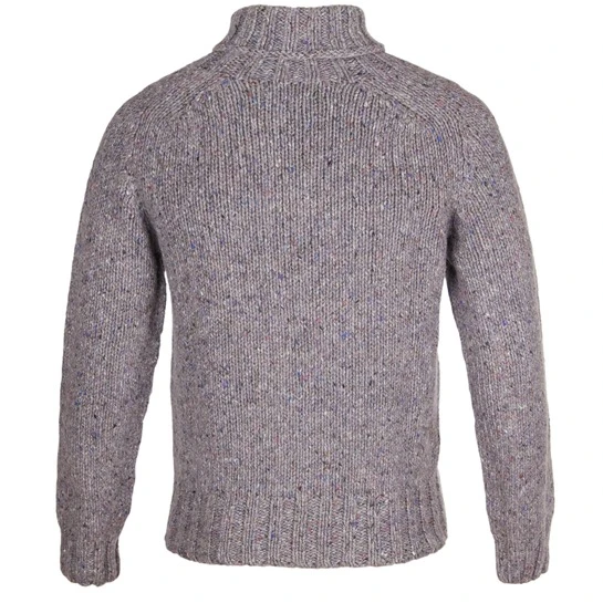 Cashmere & Merino 'Cairngorm' Ski Sweater: Grey 2 Cashmere & Merino 'Cairngorm' Ski Sweater: Grey - Image 2
