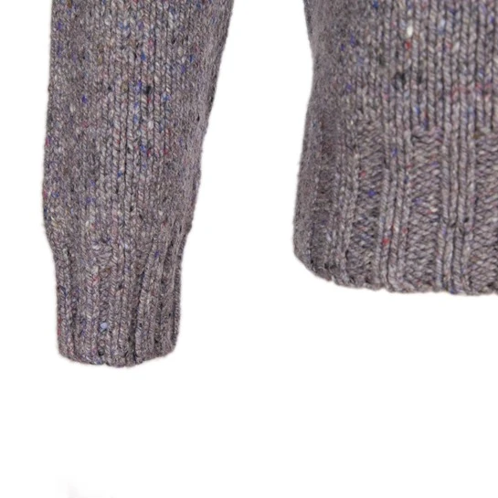 Cashmere & Merino 'Cairngorm' Ski Sweater: Grey 3 Cashmere & Merino 'Cairngorm' Ski Sweater: Grey - Image 3