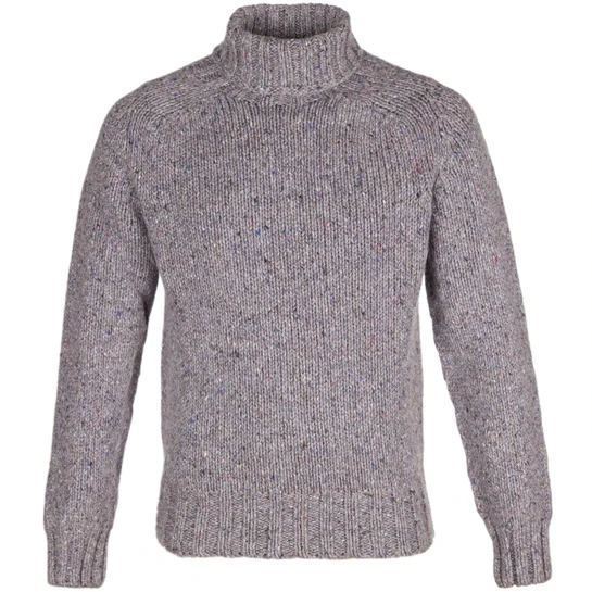 Cashmere & Merino 'Cairngorm' Ski Sweater: Grey 1 Cashmere & Merino 'Cairngorm' Ski Sweater: Grey
