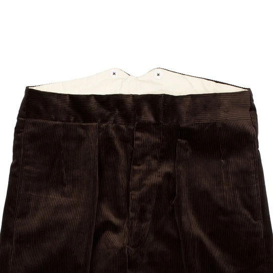 CC41 Corduroy Trousers: Brown 2 CC41 Corduroy Trousers: Brown - Image 2