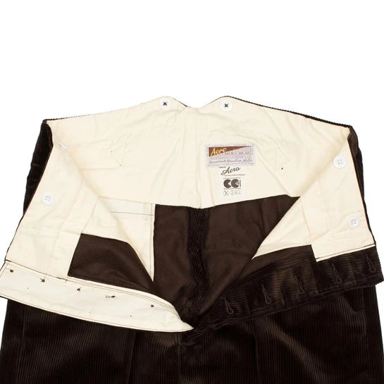 CC41 Corduroy Trousers: Brown 4 CC41 Corduroy Trousers: Brown - Image 4