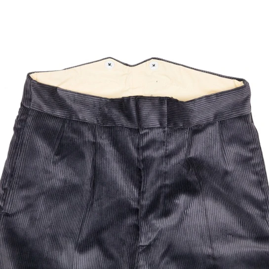 CC41 Corduroy Trousers: Grey 2 CC41 Corduroy Trousers: Grey - Image 2