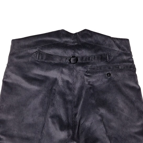 CC41 Corduroy Trousers: Grey 3 CC41 Corduroy Trousers: Grey - Image 3