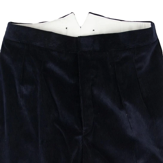 CC41 Corduroy Trousers: Navy (Made By Bookster) 2 CC41 Corduroy Trousers: Navy (Made By Bookster) - Image 2