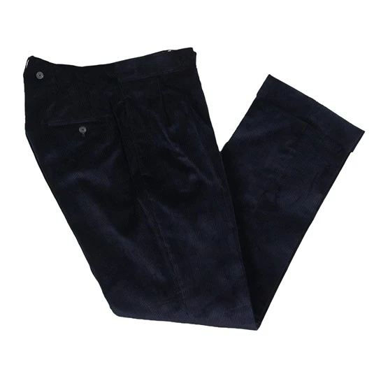 CC41 Corduroy Trousers: Navy (Made By Bookster) 1 CC41 Corduroy Trousers: Navy (Made By Bookster)