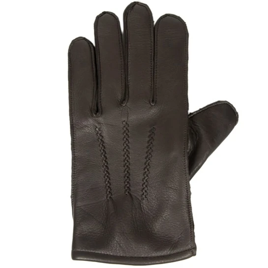 Classic Deerskin Gloves: Brown 2 Classic Deerskin Gloves: Brown - Image 2