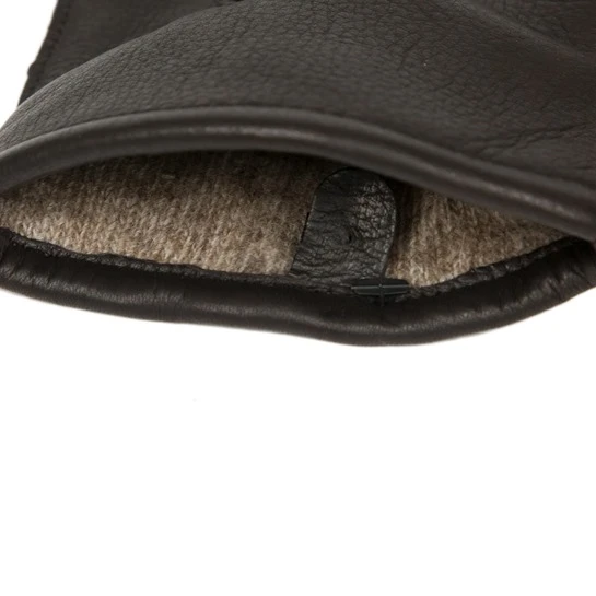 Classic Deerskin Gloves: Brown 4 Classic Deerskin Gloves: Brown - Image 4