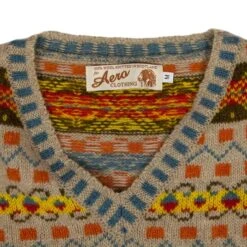 Classic Long Sleeve Fair Isle: Edward VIII -Aero Leathers classic long sleeve fair isle edward viii 4