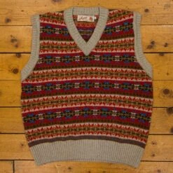 END OF LINE/CLEARANCE Classic 1940's Fair Isle Vest (Last One - XXL)