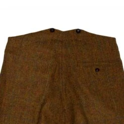 END OF LINE/CLEARANCE Harris Tweed Trousers: Autumn Window Pane -Aero Leathers end of line clearance harris tweed trousers autumn window pane 2