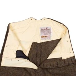 END OF LINE/CLEARANCE Harris Tweed Trousers: North Sea Herringbone -Aero Leathers end of line clearance harris tweed trousers north sea herringbone 3
