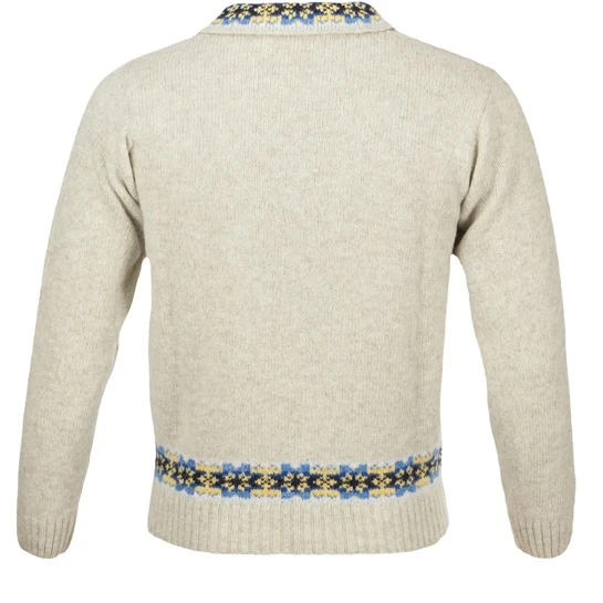Fair Isle Trimmed Eton Sports Sweater 2 Fair Isle Trimmed Eton Sports Sweater - Image 2