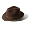 Felt Trilby Hat: Brown
