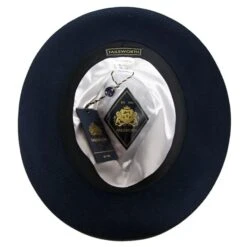 Felt Trilby Hat: Navy -Aero Leathers felt trilby hat navy 2
