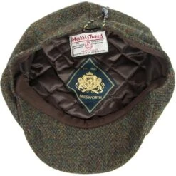 Harris Tweed Eight Panel Bakers Boy Cap: Loch Lomond 6 Harris Tweed Eight Panel Bakers Boy Cap: Loch Lomond -Aero Leathers harris tweed eight panel bakers boy cap loch lomond 2