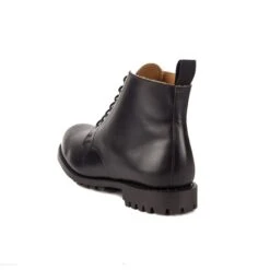 Horsehide Work Boots (Commando Sole): Black -Aero Leathers horsehide work boots commando sole black 2