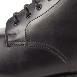 Horsehide Work Boots (Commando Sole): Black -Aero Leathers horsehide work boots commando sole black 4