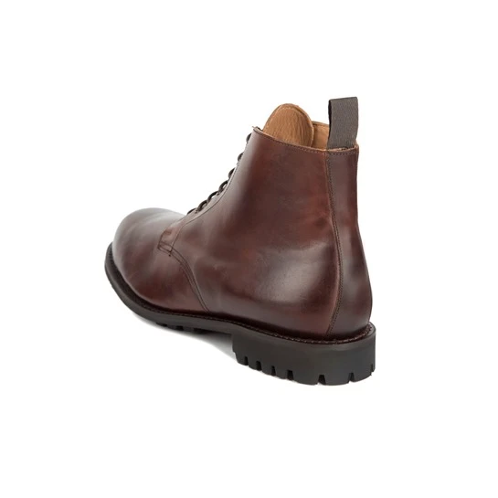 Horsehide Work Boots (Commando Sole): Brown 3 Horsehide Work Boots (Commando Sole): Brown - Image 3