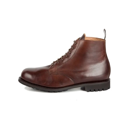 Horsehide Work Boots (Commando Sole): Brown 4 Horsehide Work Boots (Commando Sole): Brown - Image 4