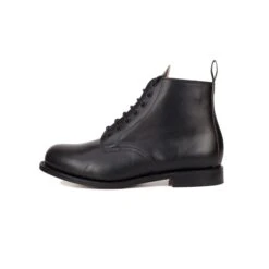 Jarrow Marcher Boots (Leather Sole): Black -Aero Leathers jarrow marcher boots leather sole black 3