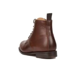 Jarrow Marcher Boots (Leather Sole): Brown -Aero Leathers jarrow marcher boots leather sole brown 2