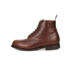 Jarrow Marcher Boots (Leather Sole): Brown -Aero Leathers jarrow marcher boots leather sole brown 3