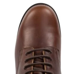 Jarrow Marcher Boots (Leather Sole): Brown -Aero Leathers jarrow marcher boots leather sole brown 4