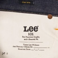 Lee 101B Jeans: Dry 14oz -Aero Leathers lee 101b jeans dry 14oz 6