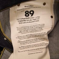 Lee 101S Jeans: Dry 15oz -Aero Leathers lee 101s jeans dry 15oz 7