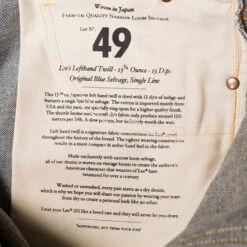 Lee 101z Jeans: Dry 14oz -Aero Leathers lee 101z jeans dry 14oz 5