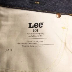 Lee 101z Jeans: Dry 14oz -Aero Leathers lee 101z jeans dry 14oz 6