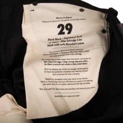 Lee 101z Jeans: Dry 14oz (Black) -Aero Leathers lee 101z jeans dry 14oz black 7