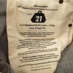 Lee 101z Jeans: Dry 21oz -Aero Leathers lee 101z jeans dry 21oz 6