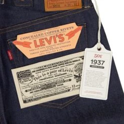 Levi's® LVC 1937 501's® Japanese Selvedge Denim (Made In Japan) -Aero Leathers levi s lvc 1937 501 s japanese selvedge denim made in japan 5
