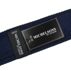 Michelsons Of London Silk Knitted Tie - Blue With Red Spots 5 Michelsons Of London Silk Knitted Tie - Blue With Red Spots -Aero Leathers michelsons of london silk knitted tie blue with red spots 2