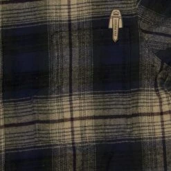 Pike Brothers 1937 Roamer Shirt Blue/Beige Check -Aero Leathers pike brothers 1937 roamer shirt blue beige check 5