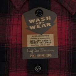 Pike Brothers 1937 Roamer Shirt Red Check Flannel -Aero Leathers pike brothers 1937 roamer shirt red check flannel 6