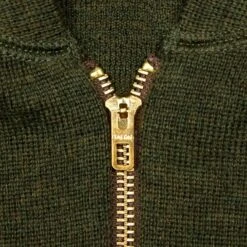 Pike Brothers 1943 C-2 Sweater: Olive -Aero Leathers pike brothers 1943 c 2 sweater olive 2