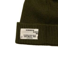 Pike Brothers 1943 USN Watch Cap: Olive -Aero Leathers pike brothers 1943 usn watch cap olive 2
