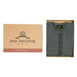 Pike Brothers 1954 Utility Shirt: Grey -Aero Leathers pike brothers 1954 utility shirt grey 5