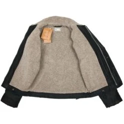 Pike Brothers US Type N-1 Deck Jacket: Waxed Navy -Aero Leathers pike brothers us type n 1 deck jacket waxed navy 5